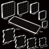 WeiMeet 10Pieces Stamp Blocks Acrylic Clear Stamping Blocks Tools with