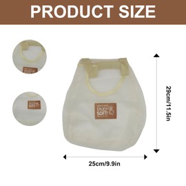 CHEERYMAGIC Reusable Hanging Produce Bag, 2PCS Grocery Mesh Bags Net Hanging Produce Storage Bags Portable Tote Handbag for Vegetables Commodities Outgoing Travel A4SPZHWD