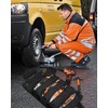 FIREDOG Tool Roll,Rolling Tool Bag with 2 Detachable Pouches, Heavy