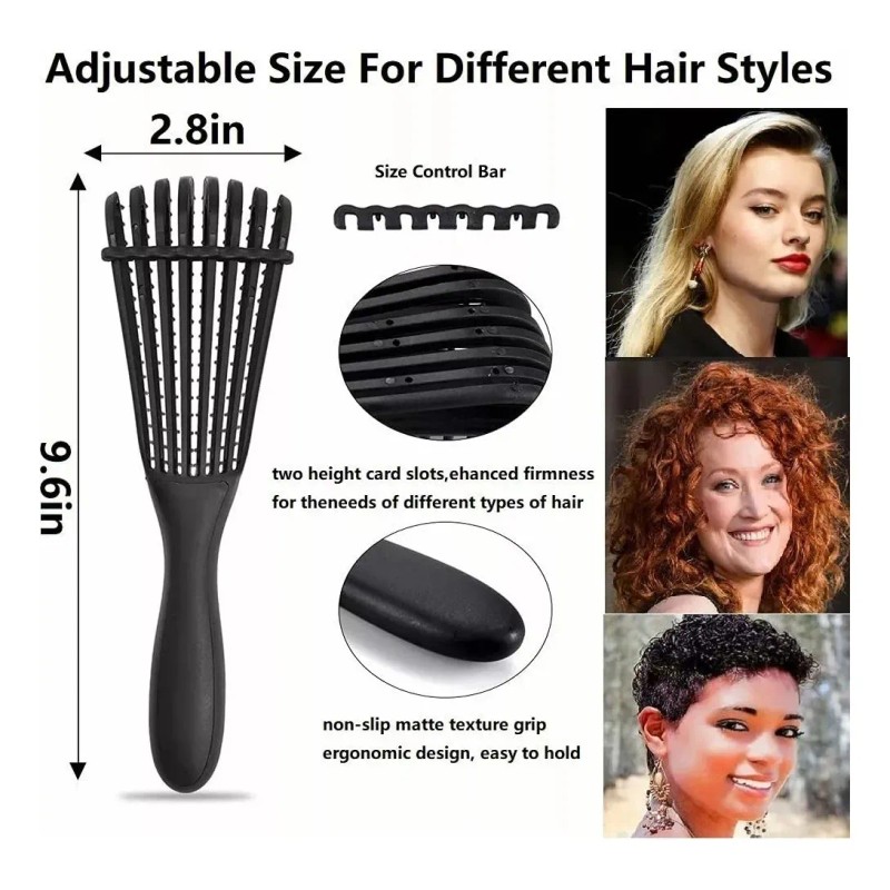 Peine De Masaje De Pulpo Adecuado Para Cabello Rizado Y