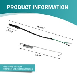 Shakas 1 PC Motorcycle Rear Foot Brake Light Switch Harness, M12 x 1.5 14.9" Tail Light Switch Cable with 5.9" Spring, Drum Brake System Accessories, Universal for Off-Road Motorcycle ATVs (Black)