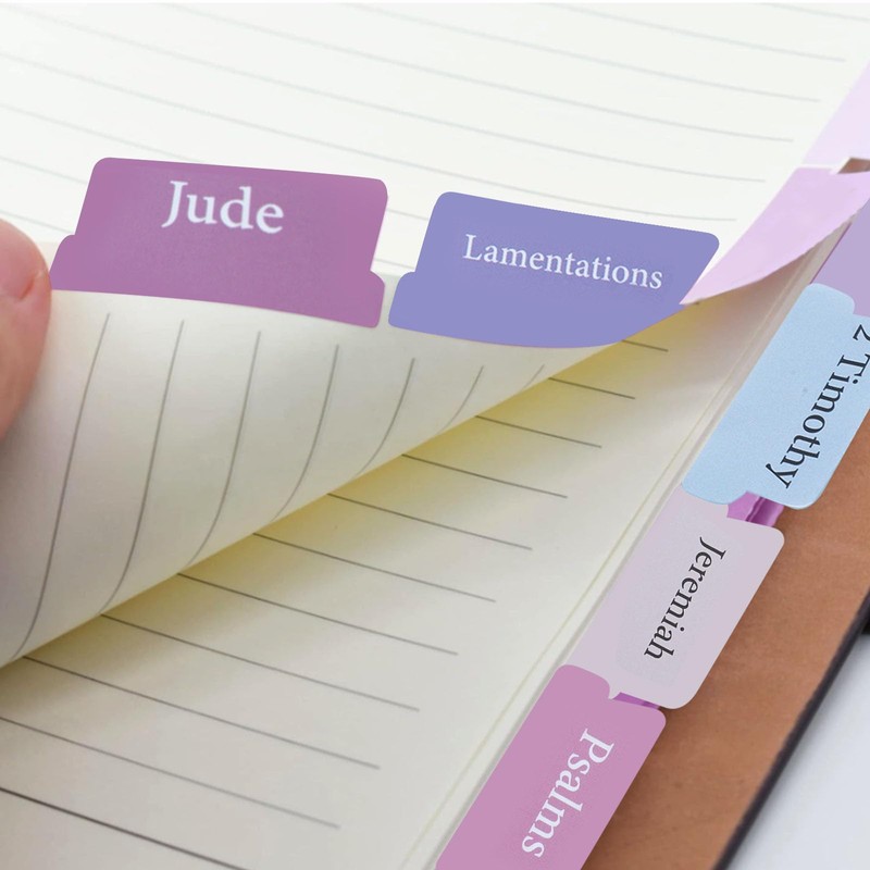 150 Bible Tabs for Women, YRYUNRUI Study Bible Index Tabs,