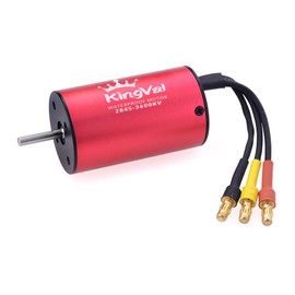 KingVal Replacement 2845 3400KV Waterproof Brushless Motor Shaft 3.175mm Compatible with 1/14 RC Car