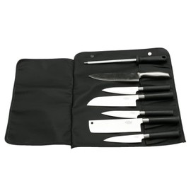 AJFHKJ Knife Roll,Knife Bag,Knife Case, Chef Knife Bag,Portable Knife Roll Bag With 8 Slots Pockets, Snap Button Closure, Heavy Duty Knife Bags For Chefs Culinary Traveling- Knives not Included