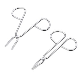 Ipetboom 1 Set 6pcs Tweezer Eyebrow Women Ladies Fine Kits Handled Forceps Silver