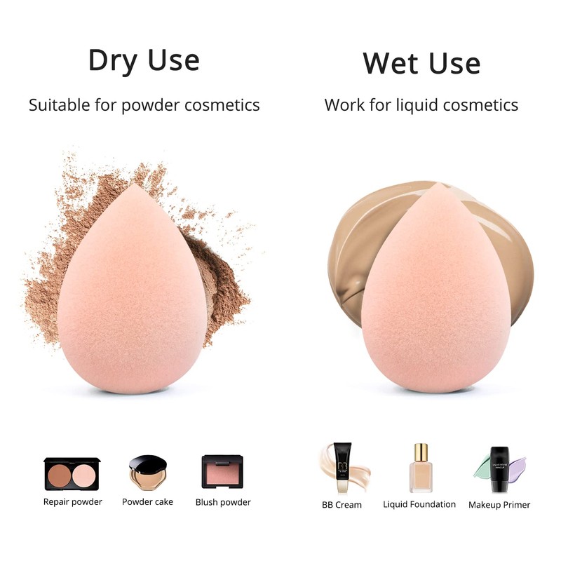 Beakey - Esponja de maquillaje para base de maquillaje, esponja