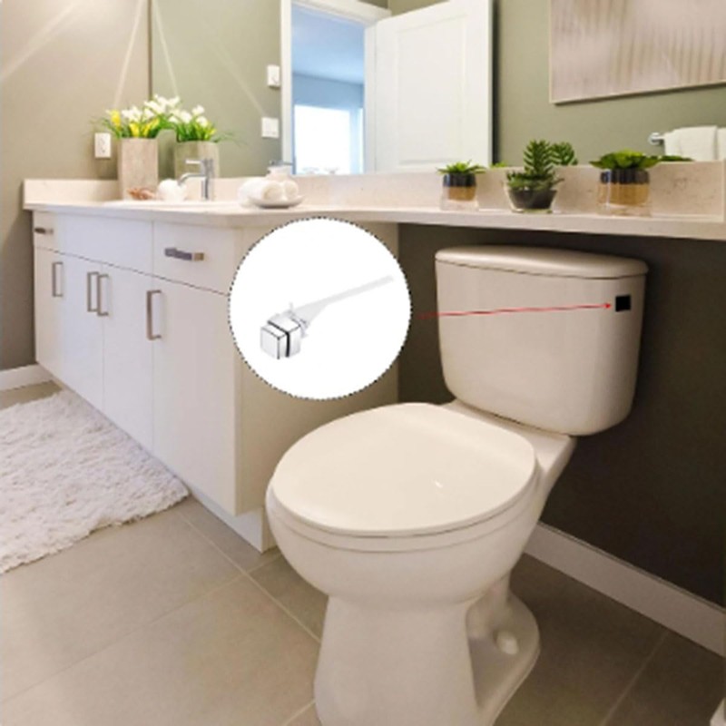 Meuey Lyot Push-Button Toilet Flush Kit Side Mount Toilet Flush