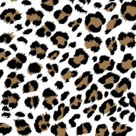 DEIKOKA Cheetah Wall Stickers Animal Print Leopard Dot Wall Decals Removable Vinyl Wall Stickers for Bedroom Living Room Home Office DIY Wall Decoration