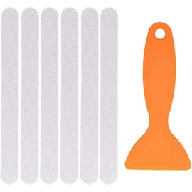 30 Pieces Anti Slip Shower Stickers Set,Non-Slip Safety Bathtub Strips, PEVA Non-Slip Shower Strips TreadsKitchenLaddersStairs Steps PoolsBathtub,Bathtub Appliques for Adults & Kids with Scraper
