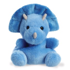 Aurora, 33616, Palm Pals Tank Triceratops Dinosaur, 5In, Soft Toy, Blue