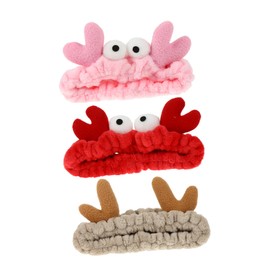 Baluue 3pcs Elastic Makeup Headdress Hair Bands Comfortable Spa Sports Headbands for Women Random Styles for Face Washing Yoga and Quick Bathing