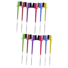 Baluue 12pcs Double-sided Eyebrow Brush Comb for Makeup Portable Edge Brush Tinting Tool Multifunctional Hair Comb for Home and Salon Use