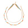 COLLBATH Necklaces Stone Beaded Choker Rice Bead Woven Ladies Necklace