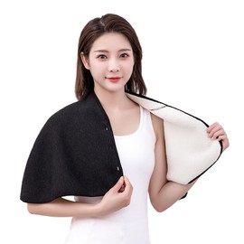 Shoulder Cape Double-Sided Plush Warm Vest Scarf Washable Neck Warmth Pad Old People Shoulder Protection Scarf Winter Shoulder Warmer Shoulder Cape Poncho Scarf for Winter Shoulder and Neck Warm,