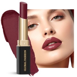 Global Fashion Silk Smooth Matte Lipstick – Long-Lasting, Luxurious Color, Rich Hydration, Lightweight Formula, Lightweight Matte Lip Color for Women, Available in Multiple Shades (102, 0.12 oz)