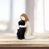 Carracci Black Dog Angel Figures Angel Dog Friendship Memorials Shaped