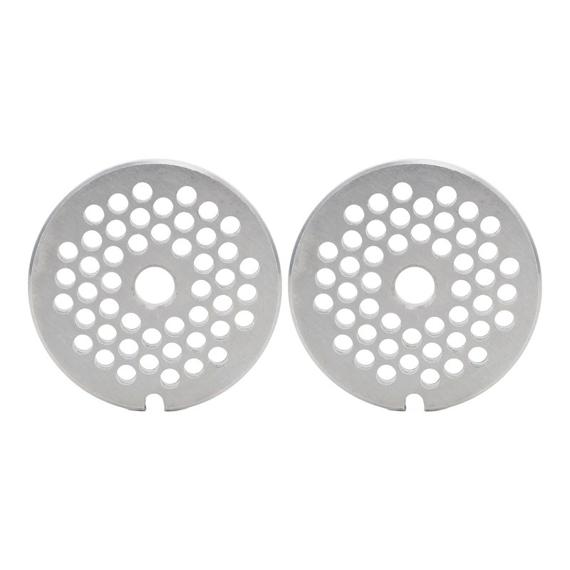 2pcs Meat Grinder Plate Professional Replaceable Efficient Safe Stainless Steel