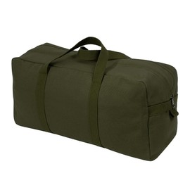 Rothco Canvas Tanker Style Tool Bag, 19” x 9” x 6”, Olive Drab