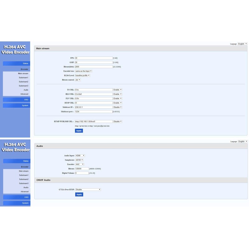 iseevy H.264 HDMI Video Encoder for IPTV, Live Stream, Broadcast