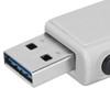 USB Flash Portable White Plastic Push Pull Flash Disk for