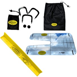 The Putting Arc T3 Mirror Bundle – Golf Putting Trainer Aid for Accuracy, Alignment, Stroke Path & Eye Line – Premium Putting Mirror for Practice & Drills