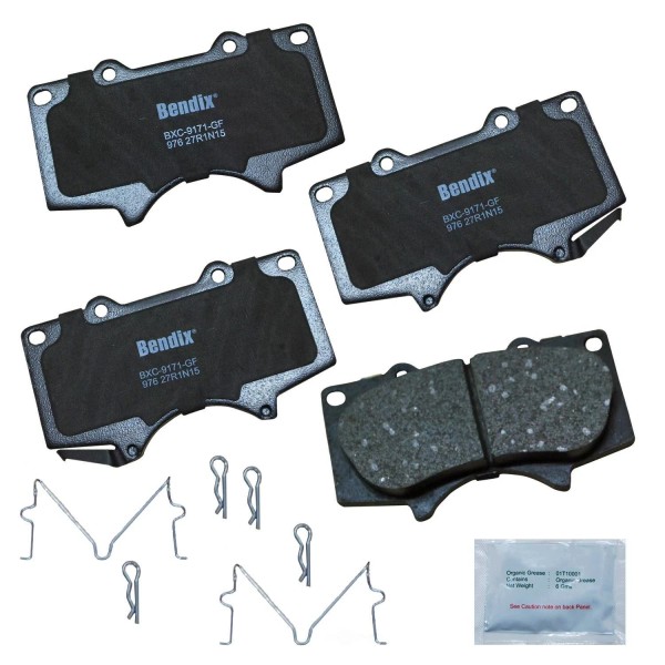 Bendix Frt Prem Ceramic Brake Pads Bendix Premium Copper Free