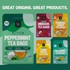 FGO Organic Peppermint Tea, 100 Count, Eco-Conscious Tea Bags, Caffeine