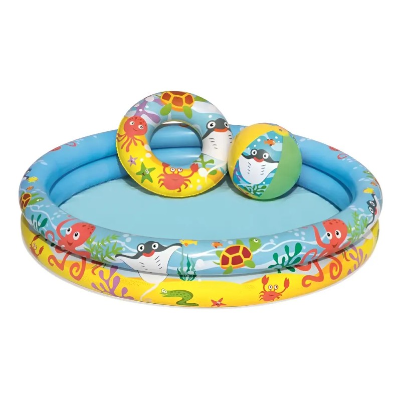 Alberca inflable redonda Bestway 51124 de 1.22m x 20cm 137L