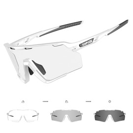 KAPVOE Photochromic Cycling Glasses Men Women Clear Mountain Bike Sunglasses MTB Bicycle Riding Sports Triathlon Running
