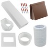 SPARES2GO Exterior Wall Venting Kit & Extension Hose for Bosch
