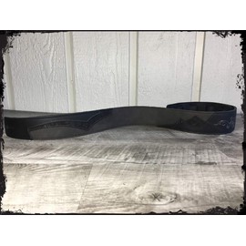 Anthology Gear "Shadowlands Full Grain Leather Guitar Strap For Electric, Acoustic, and Bass Guitars (2" Width, Two Tone Black/Gray)