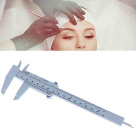 Eyebrow Ruler, Vernier Caliper Tattoo Eyebrow Ruler Eyebrow Ruler Reusable Permanent Eyebrow Positioning Ruler for Make Up Measuring Eyebrow