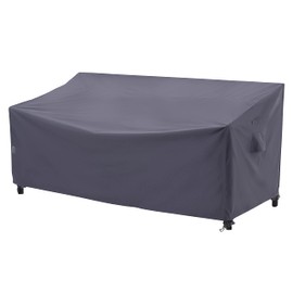 F&J Outdoors Patio Loveseat Cover, Heavy Duty Waterproof UV Resistant 2-Seater Cover, 62Wx39Dx36H in