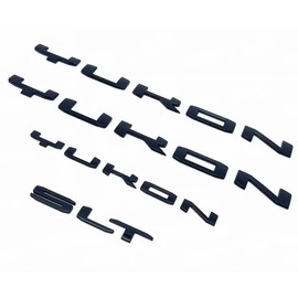 Yoaoo Set 4pack OEM Two Door Yukon Plus Tailgate Yukon SLT Emblems Letter Badge 3D Compatible with Yukon Denali 2019-2025 84831809 Shiny Black