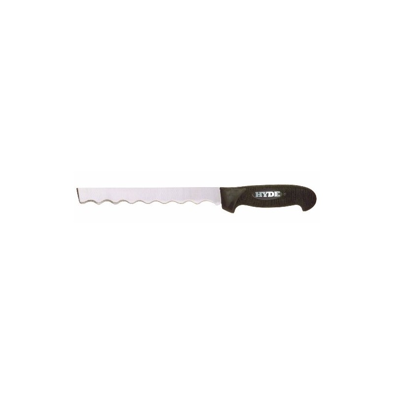 Hyde Tools 60118 8-3/4-Inch 14-Gauge Square-Point Insulation Knife, Black and