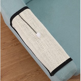 HAOZAIKEJI Cat Scratcher Mat Sofa Protector Natural Sisal Cat Scratching Mat Cat Scratch Couch Cover Heavy Duty Couch Guard Easy Installation Scratch Pad for Grinding Claws Protecting Furniture