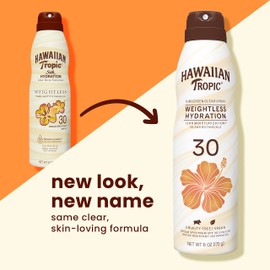 Protector Solar Hawaiian Tropic Weightless Hydration Spf 30 177 Ml X2 - Venta Internacional.