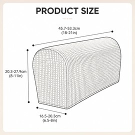 Agvdg 4 Pcs Sand Stretch Arm Covers Armchair Arm Covers Furniture Protector