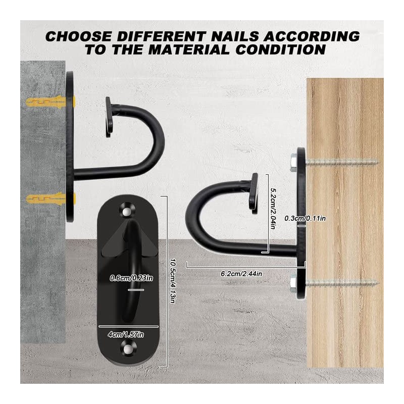 3Pcs Resistance Band Wall Anchor, Wall Mount Anchor Heavy Duty