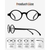 JM Set of 4 Retro Round Reading Glasses Spring Hinge