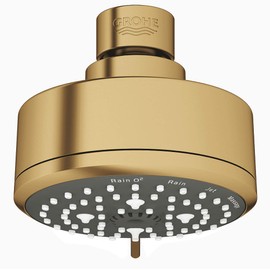 GROHE Tempesta Cosmopolitan 100 4 Spray Shower Head, Brushed Cool Sunrise