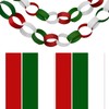 Christmas Colors Paper Chain Strips, Cardstock Craft Strips