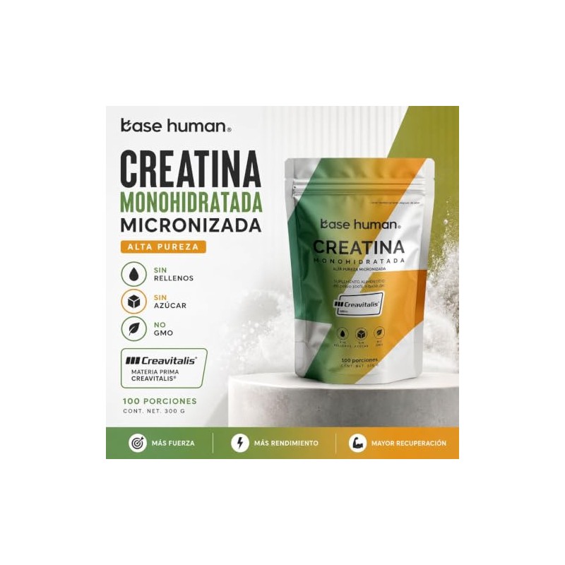 CREATINA MONOHIDRATADA MICRONIZADA | ALTA PUREZA | SIN SABOR |