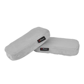 Arozzi アームレストパッド Memory Foam Armrest Pads Gray アームピロー メモリーファーム採用 調整可能なゴムバンド付属 AZ-MFPAD-GY 【国内正規品】