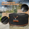Fire Pit Cover Round 56 Inch [2025 Upgraded 1000D Heavy