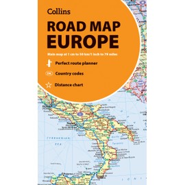 Collins Road Map of Europe: Folded map