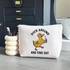 WCGXKO Duck Around and Find Out Makeup Bag Sarcastic Duck