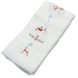 ｋｏｎｔｅｘ 今治産タオル フェイスタオル はごろも ガーゼ ちゃりんこ ブルー 約33×95cm 24853