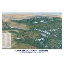 Colorado Fourteeners Poster