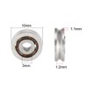 sourcing map V-Groove Ball Bearing 623VV Guide Belt Roller Bearing